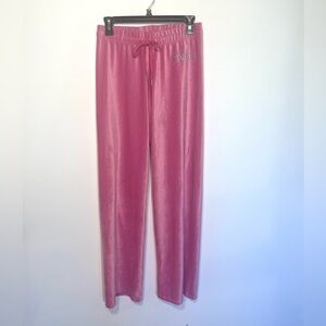 Juicy Couture bling logo super soft lounge pants, pink small Y2K retro